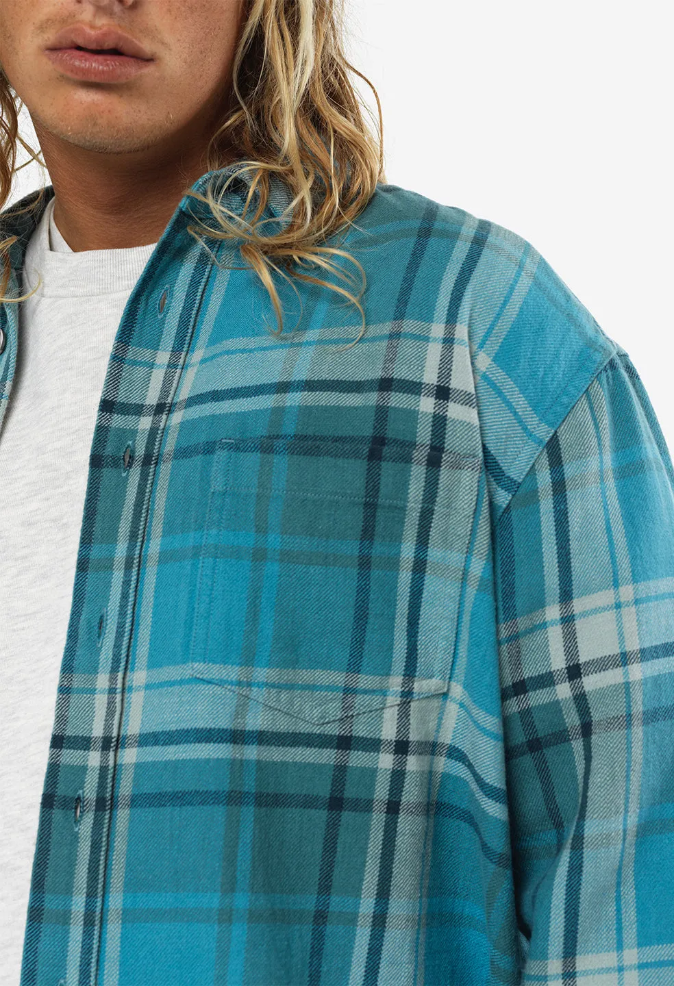 Hemi Oversized Shirt / Oceana Check