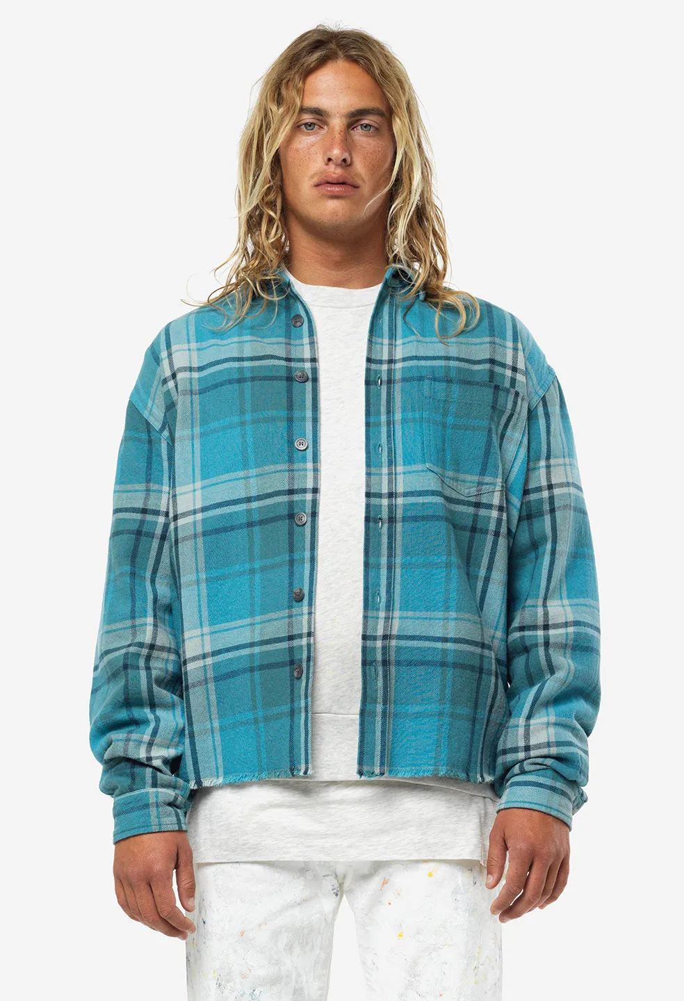 Hemi Oversized Shirt / Oceana Check