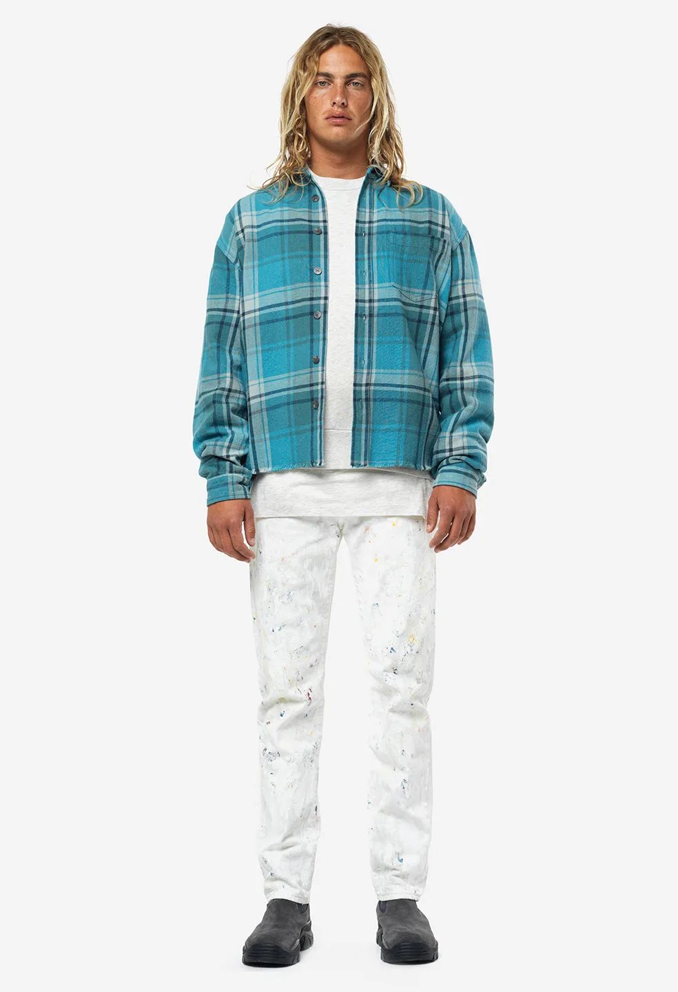 Hemi Oversized Shirt / Oceana Check