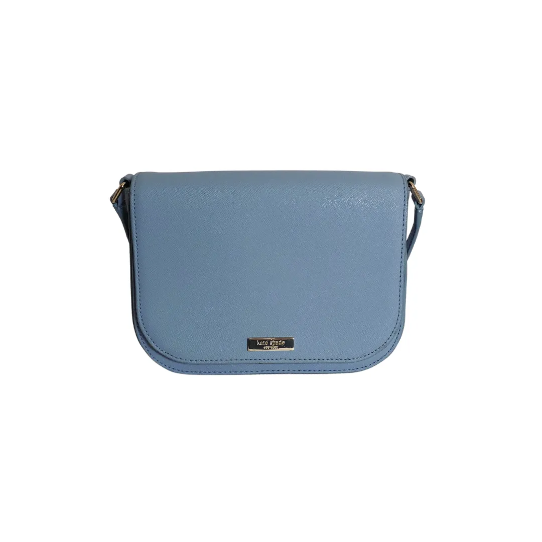 Kate Spade Sky Blue Laurel Way Carsen Leather Crossbody Bag | Gently Used |