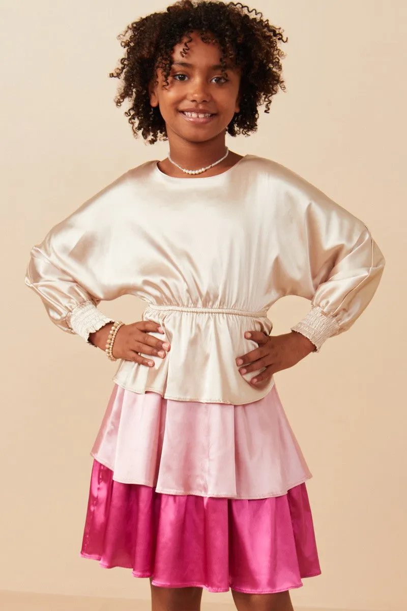 Kids | Pretty in Pink Satin Dress