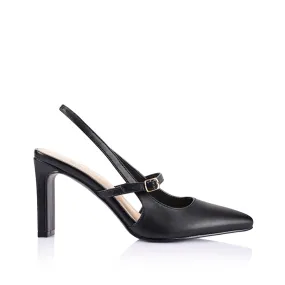 Kimchi Slingback Block Heels - Black