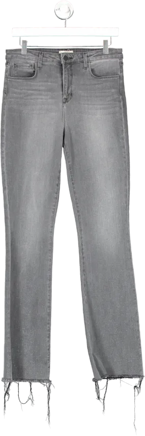 L'agence Vintage Grey Ruth High Rise Straight Raw Hem Jeans W30