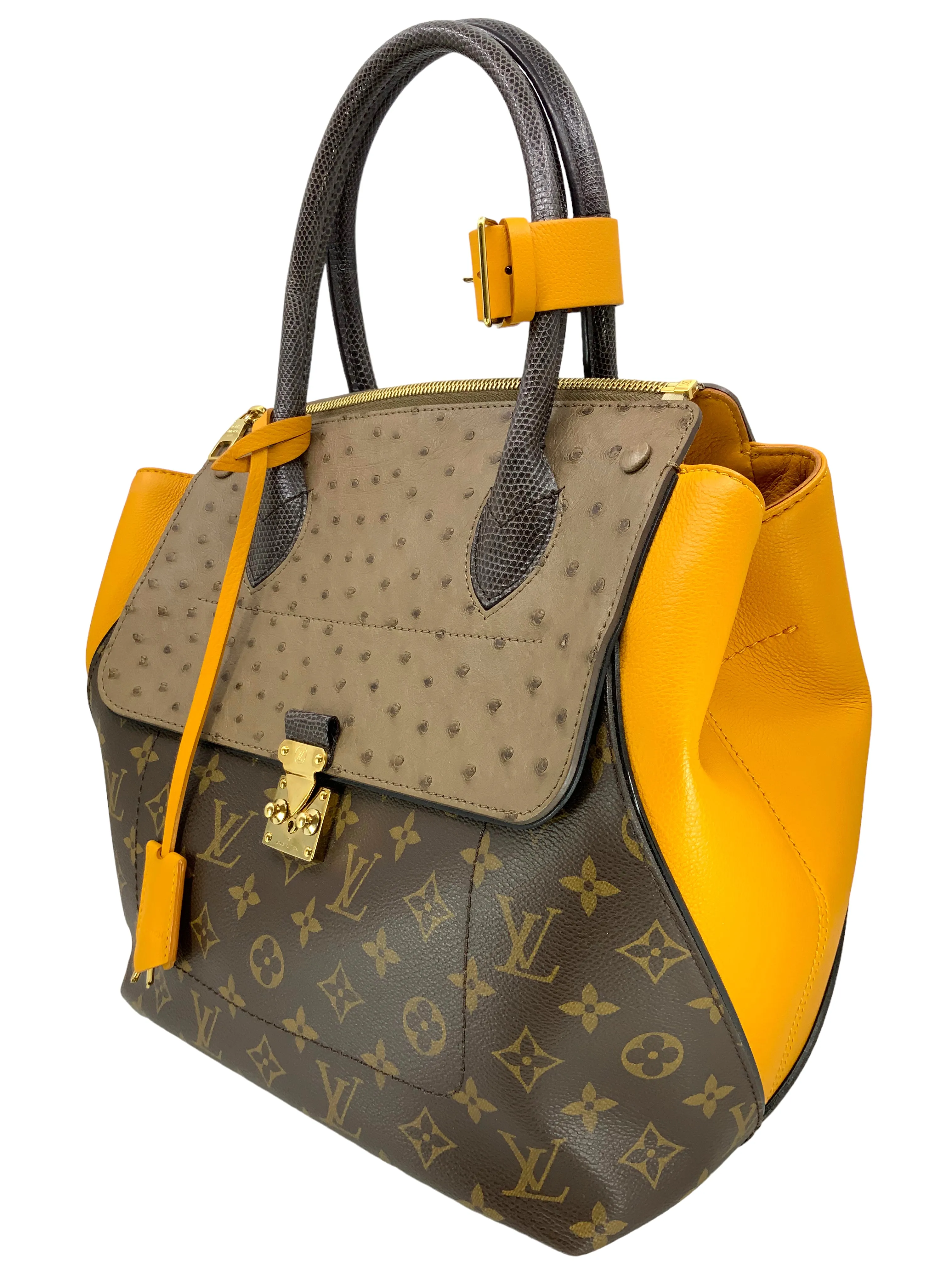 LOUIS VUITTON Limited Edition Bordeaux Exotique Monogram Majestueux MM Tote Bag