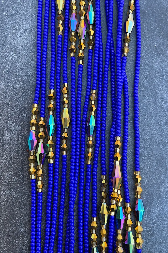 Lux Blue Waist Beads