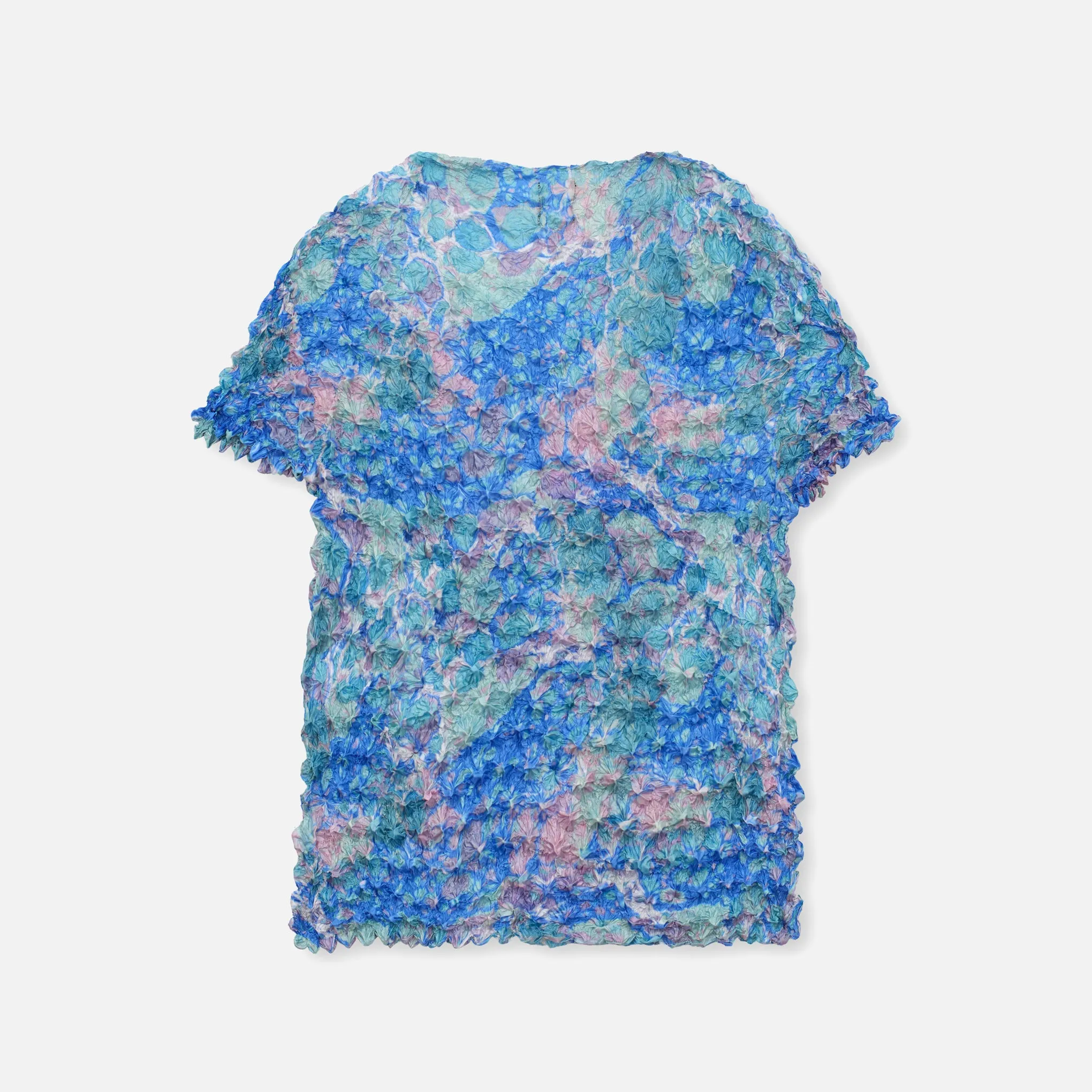 Marble Bubble Shrink Shirt - Blue