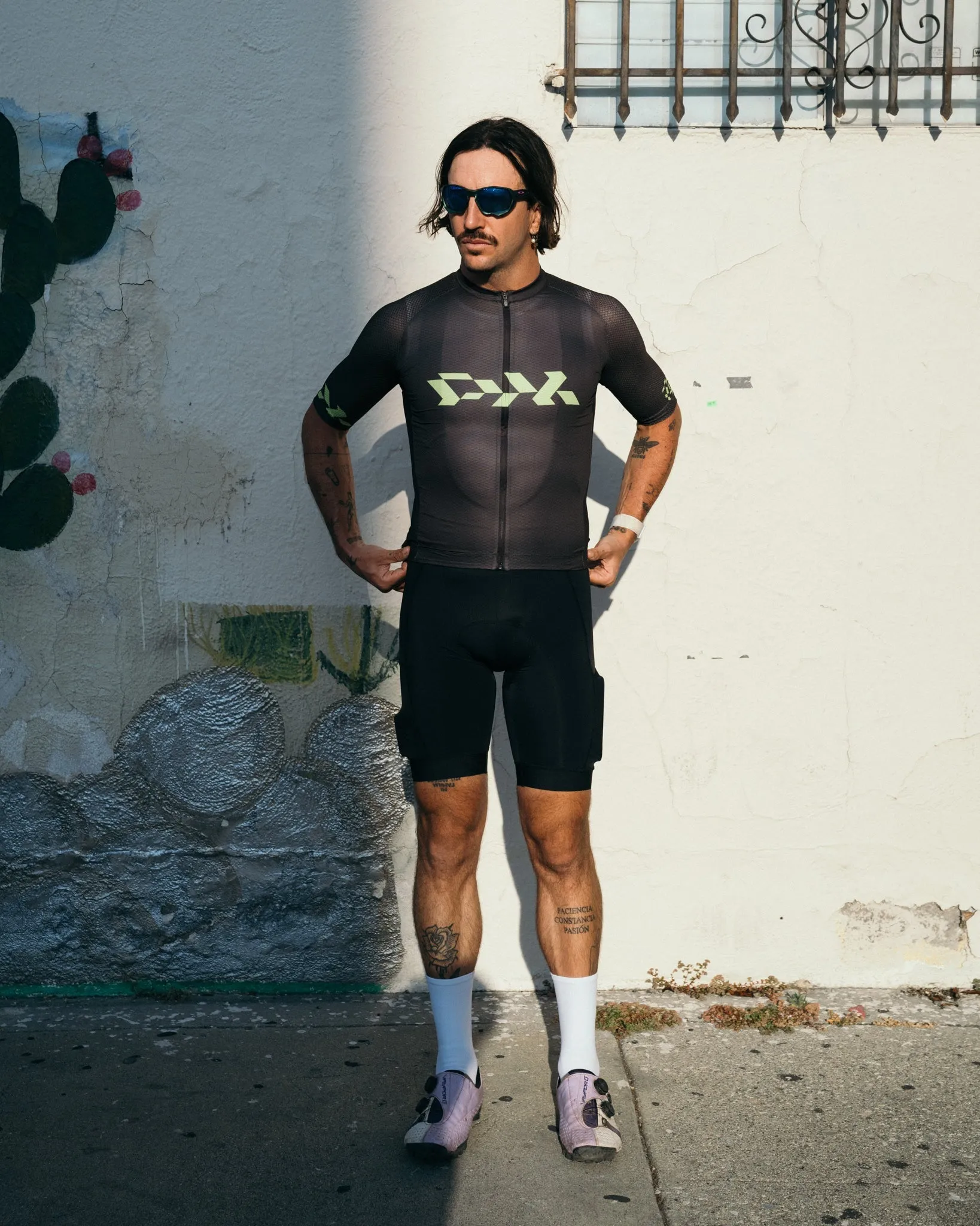 Mens Core Jersey - Carbon Black Lime