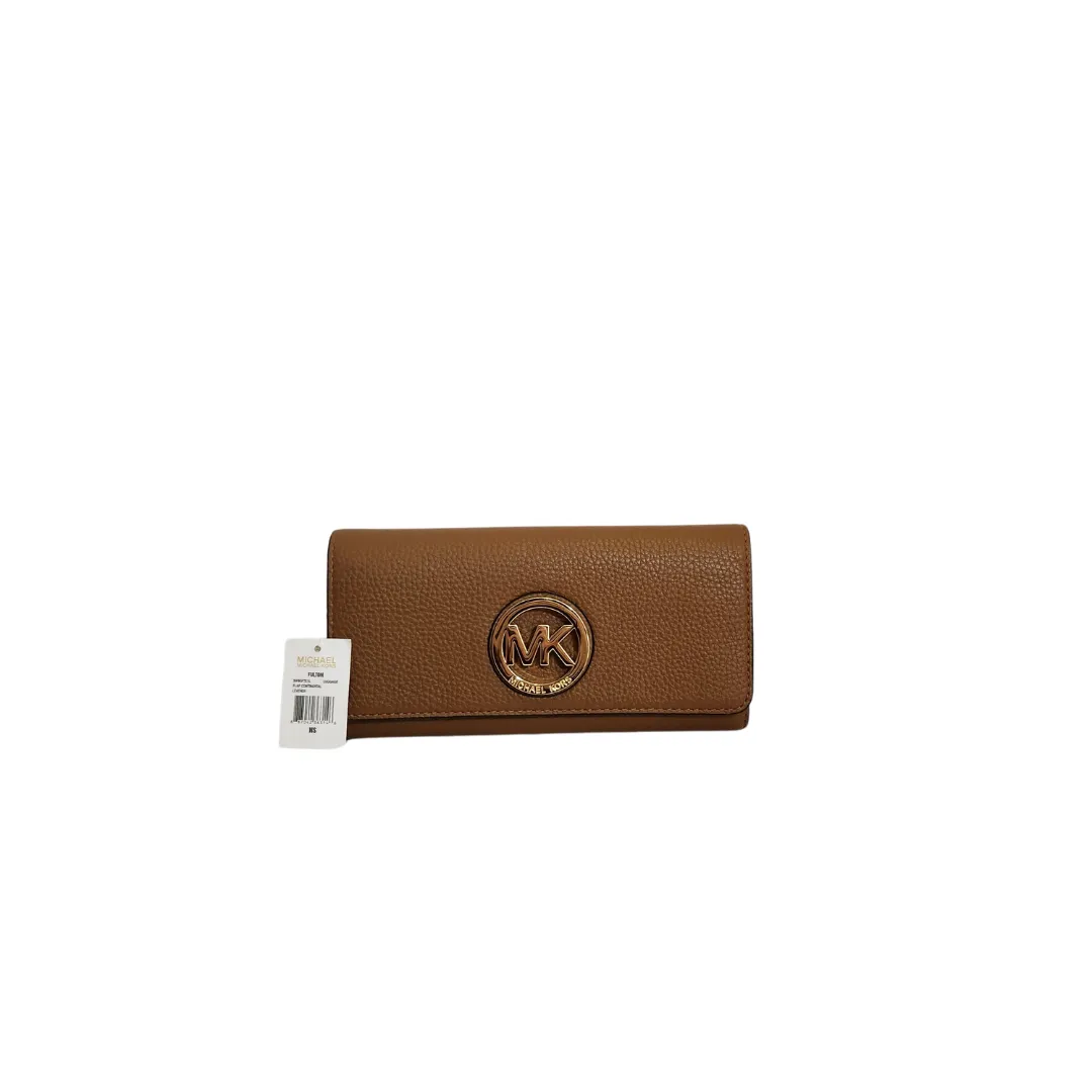 Michael Kors Brown Leather Fulton Wallet | Brand New |