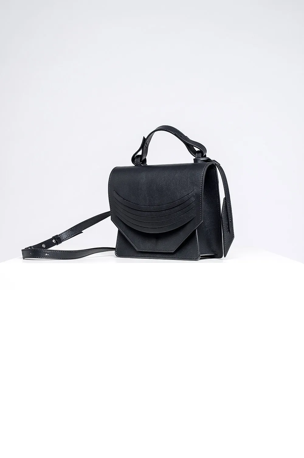 Mini Extreme Slashed Bag - Black with Black Edges - Sample