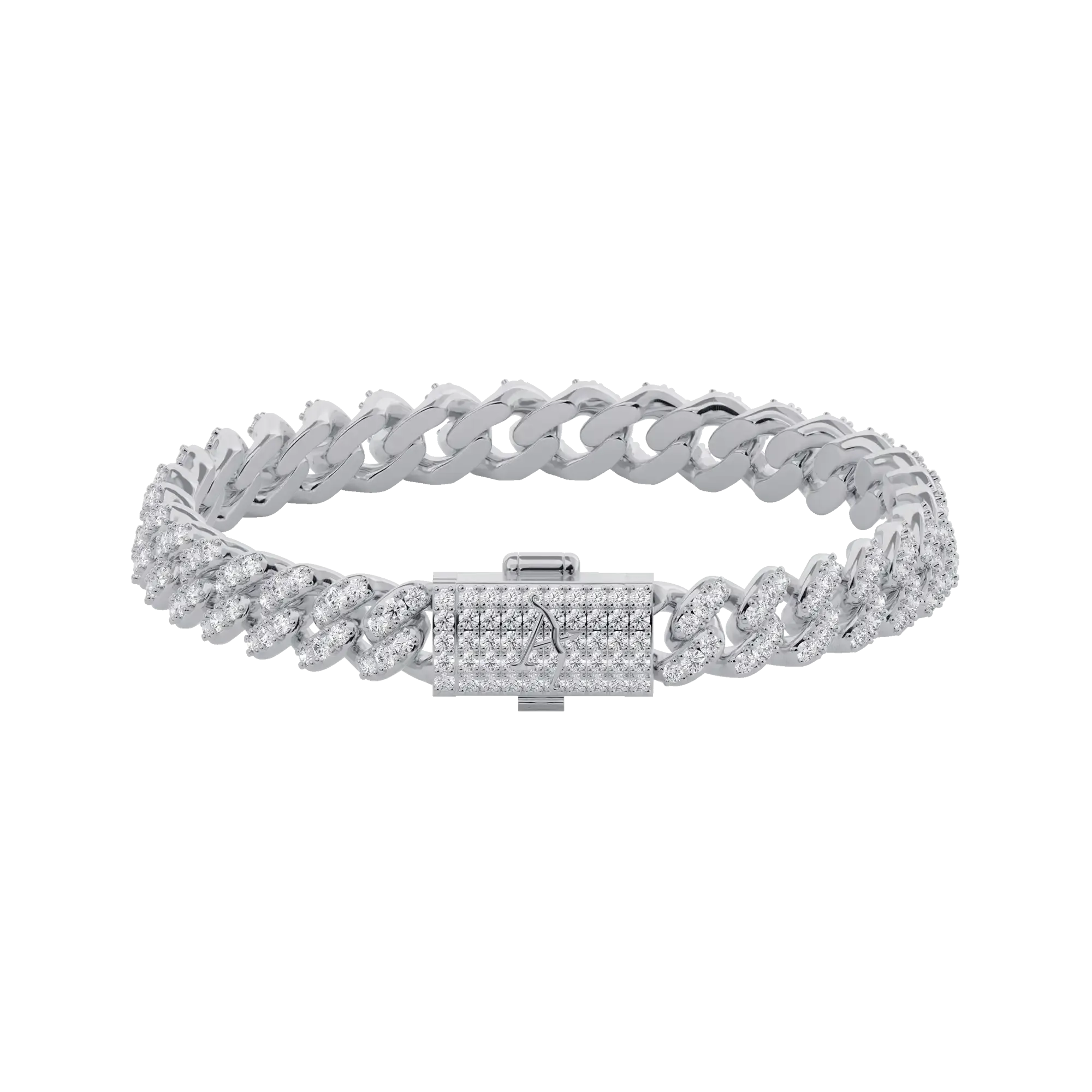 Mirco Round Cut Cuban Link Bracelet - 6mm