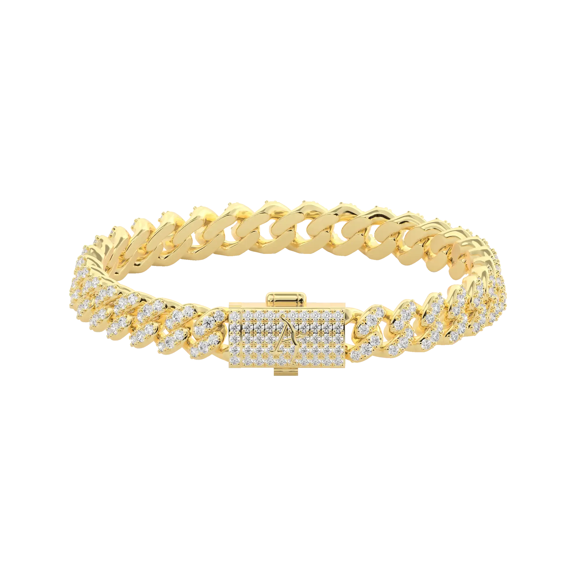 Mirco Round Cut Cuban Link Bracelet - 6mm