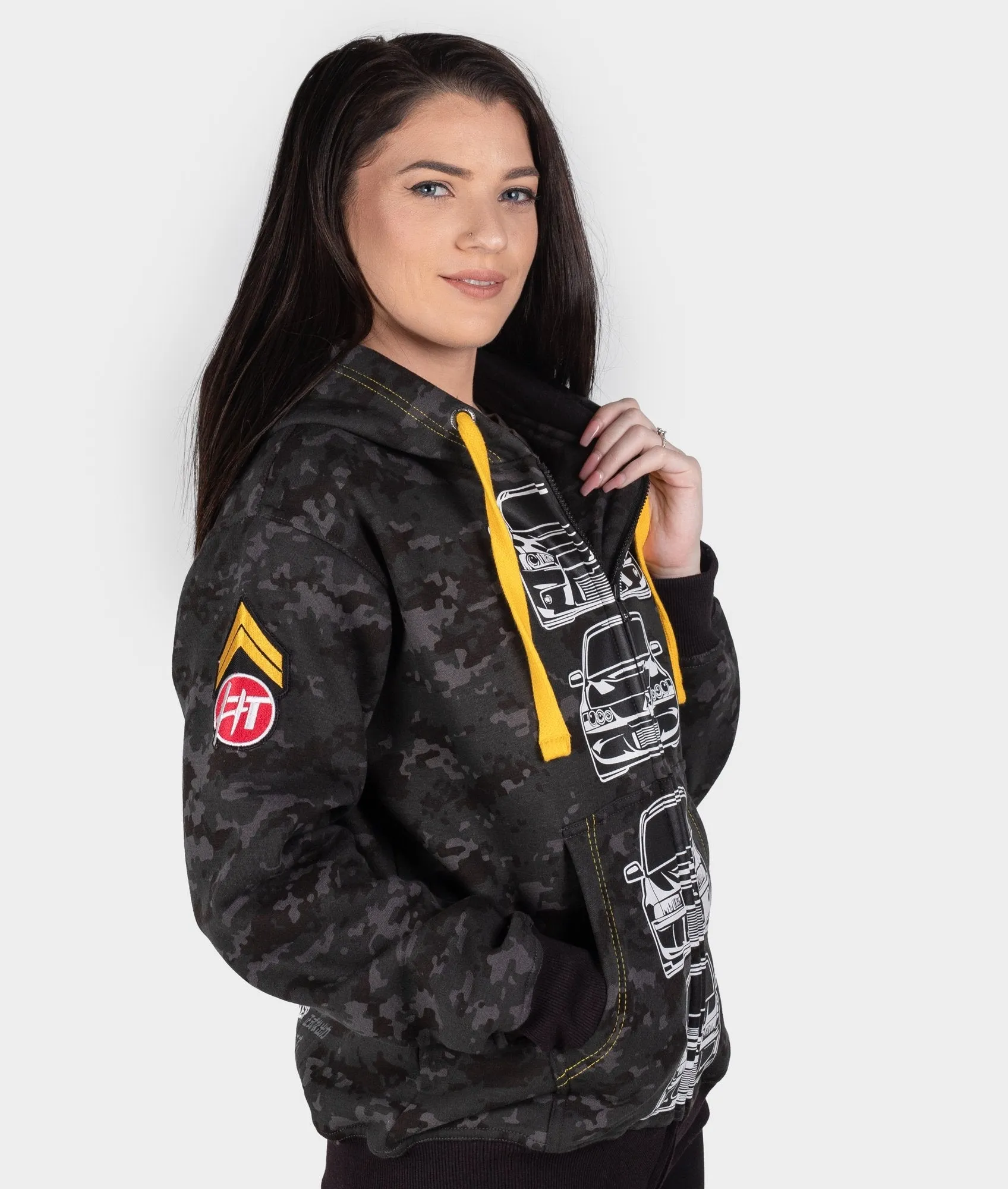 Mitsubishi Evolution Camo Womens Hoodie