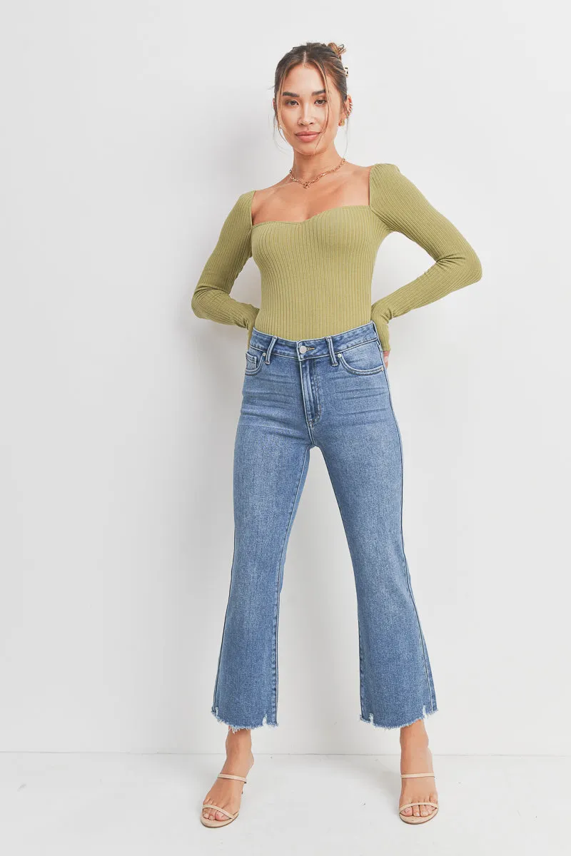 Molly Crop Flare Jeans Medium