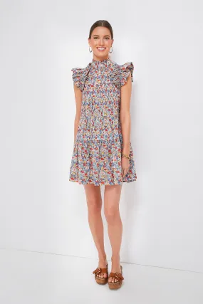 Multi Hanna Park Liberty Flutter Sleeve Dress