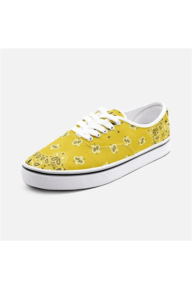 Mustard Bandana Unisex Canvas Sneakers