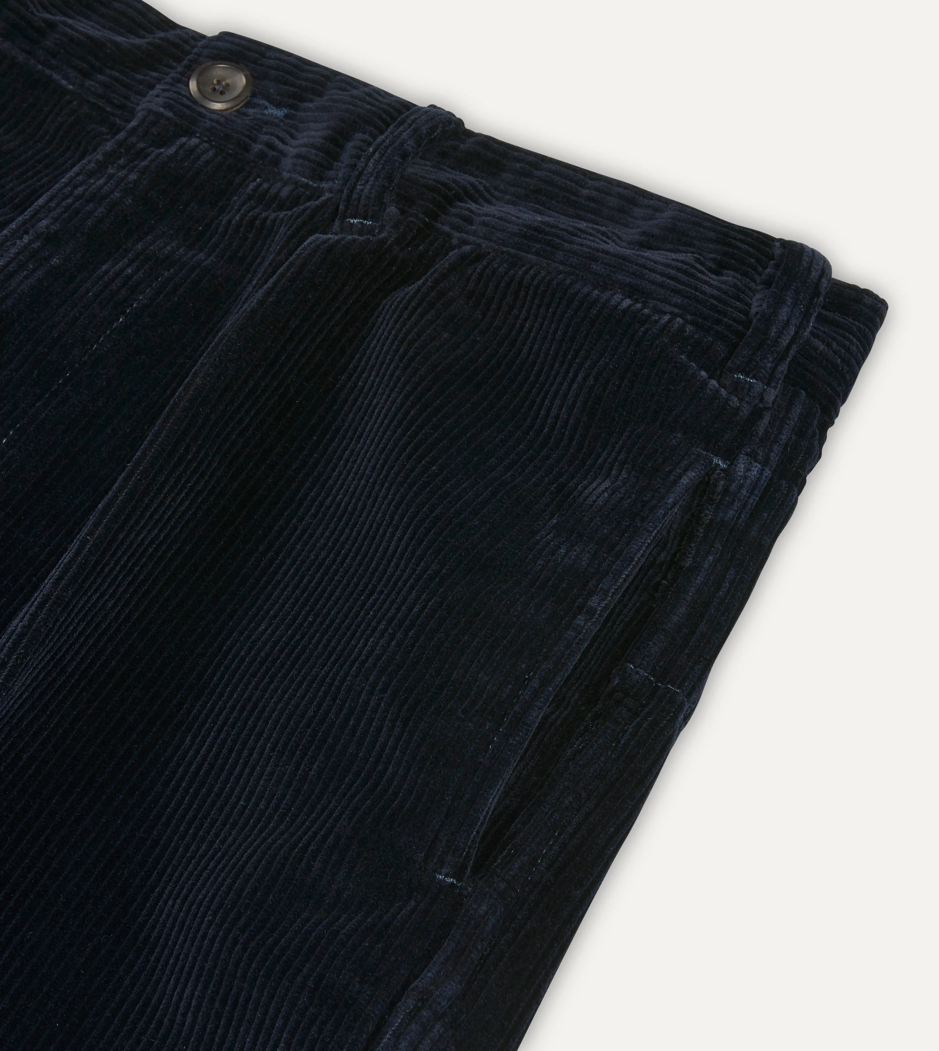 Navy Cotton Corduroy Games Trousers