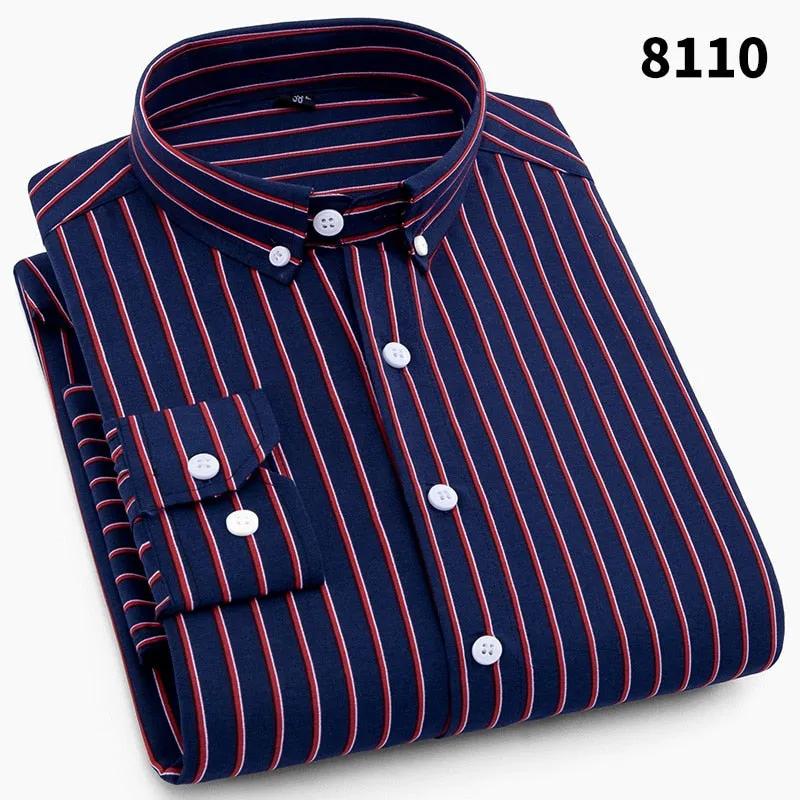 NEW Men Fashion Casual Long Sleeved Printed Shirt