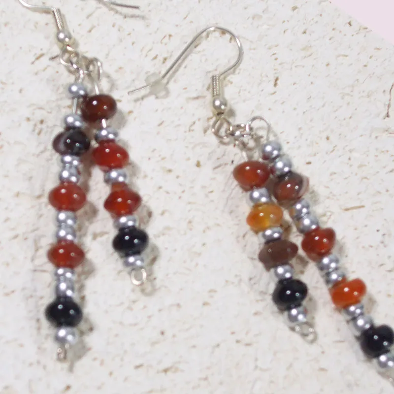 Ofelia Jasper Bead Dangle Earrings