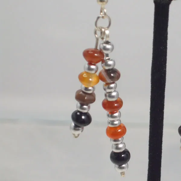 Ofelia Jasper Bead Dangle Earrings