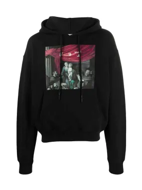 Off-White Oversize Fit Caravaggio Painting Hoodie Black [FW20]