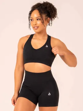 Ombre Seamless Sports Bra - Black Marl