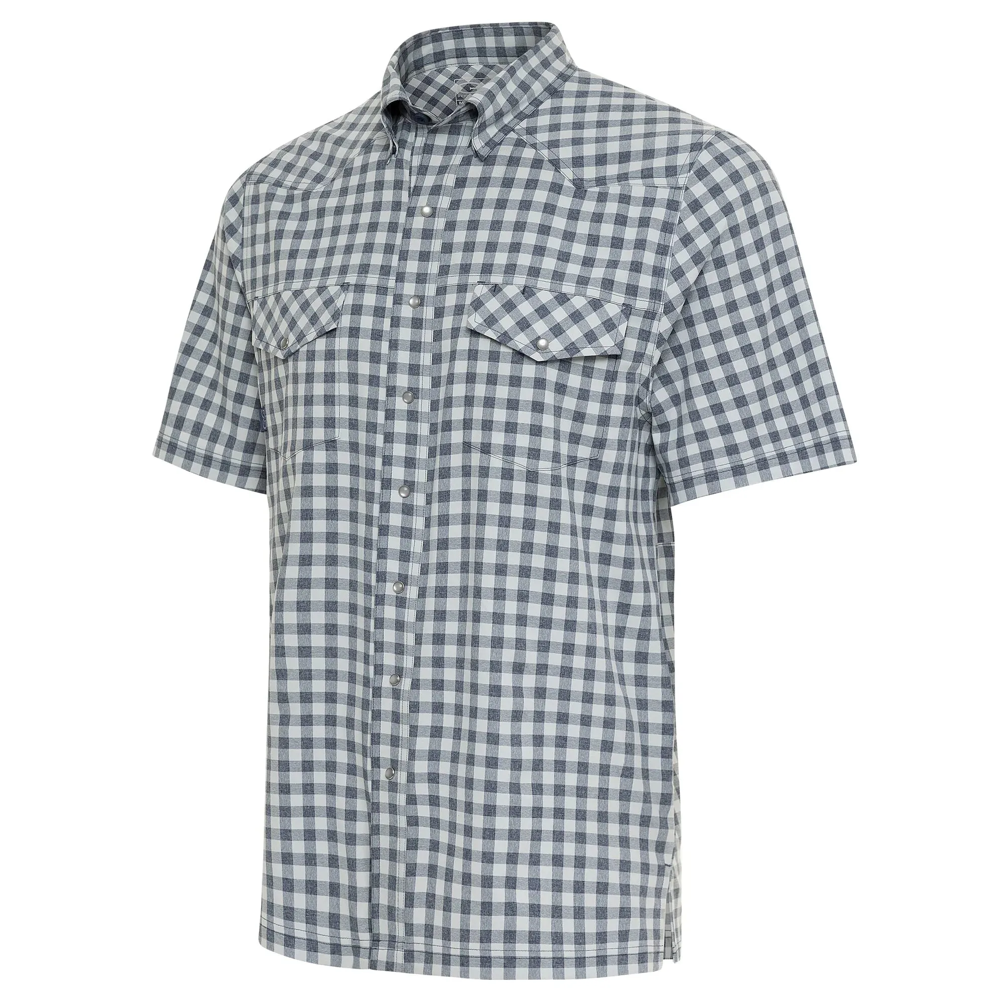 Pearl Snap Shirt SS- Deep Water- GameGuard