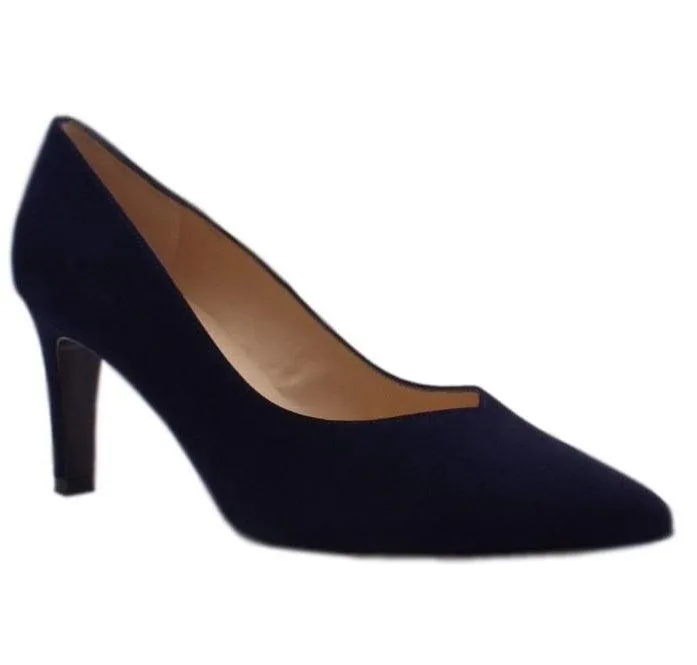 PETER KAISER Navy suede court shoe Elfie