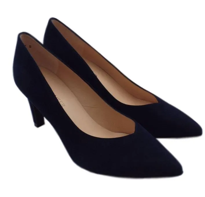 PETER KAISER Navy suede court shoe Elfie