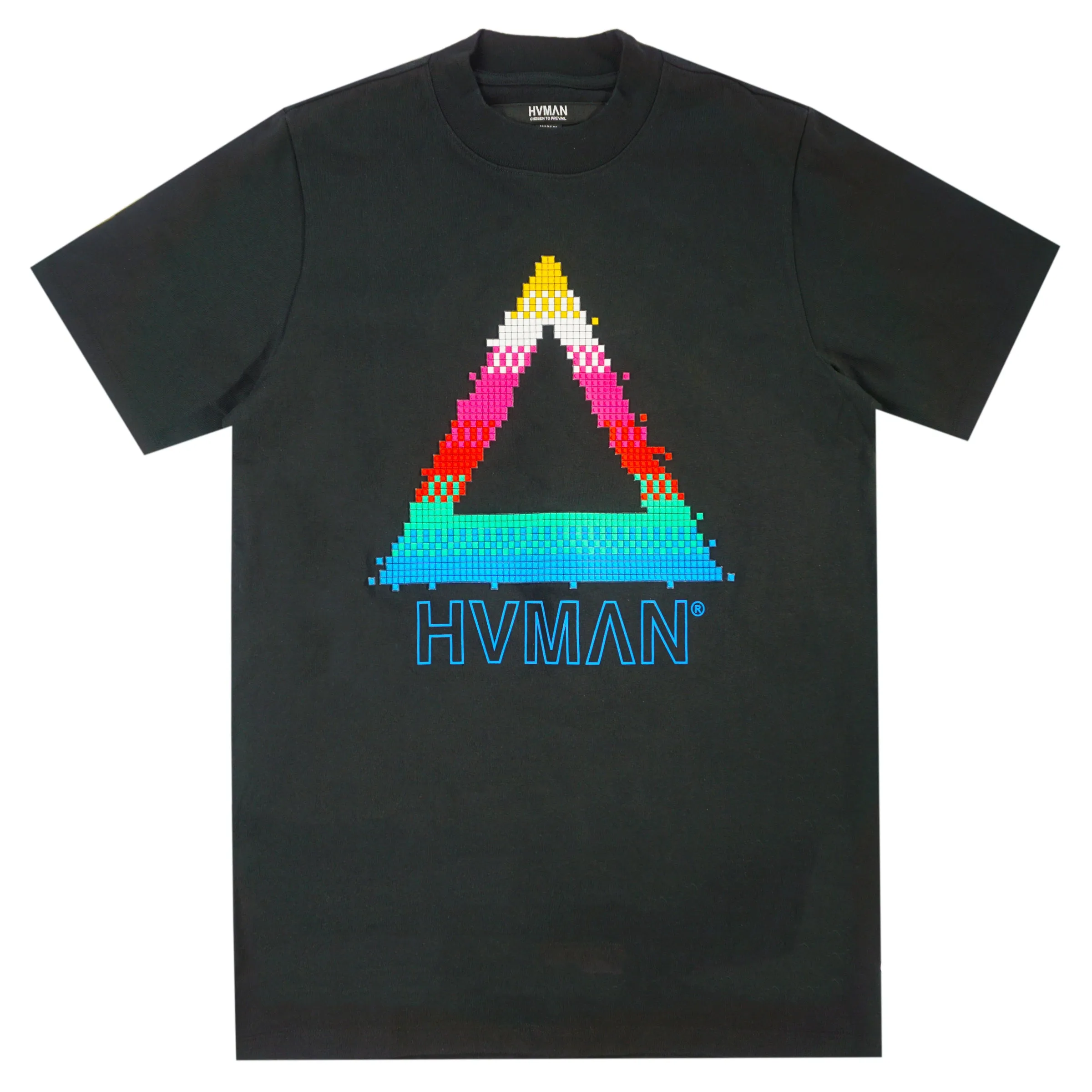 Pixel Triangle Tee (Blk/Multi) /D17