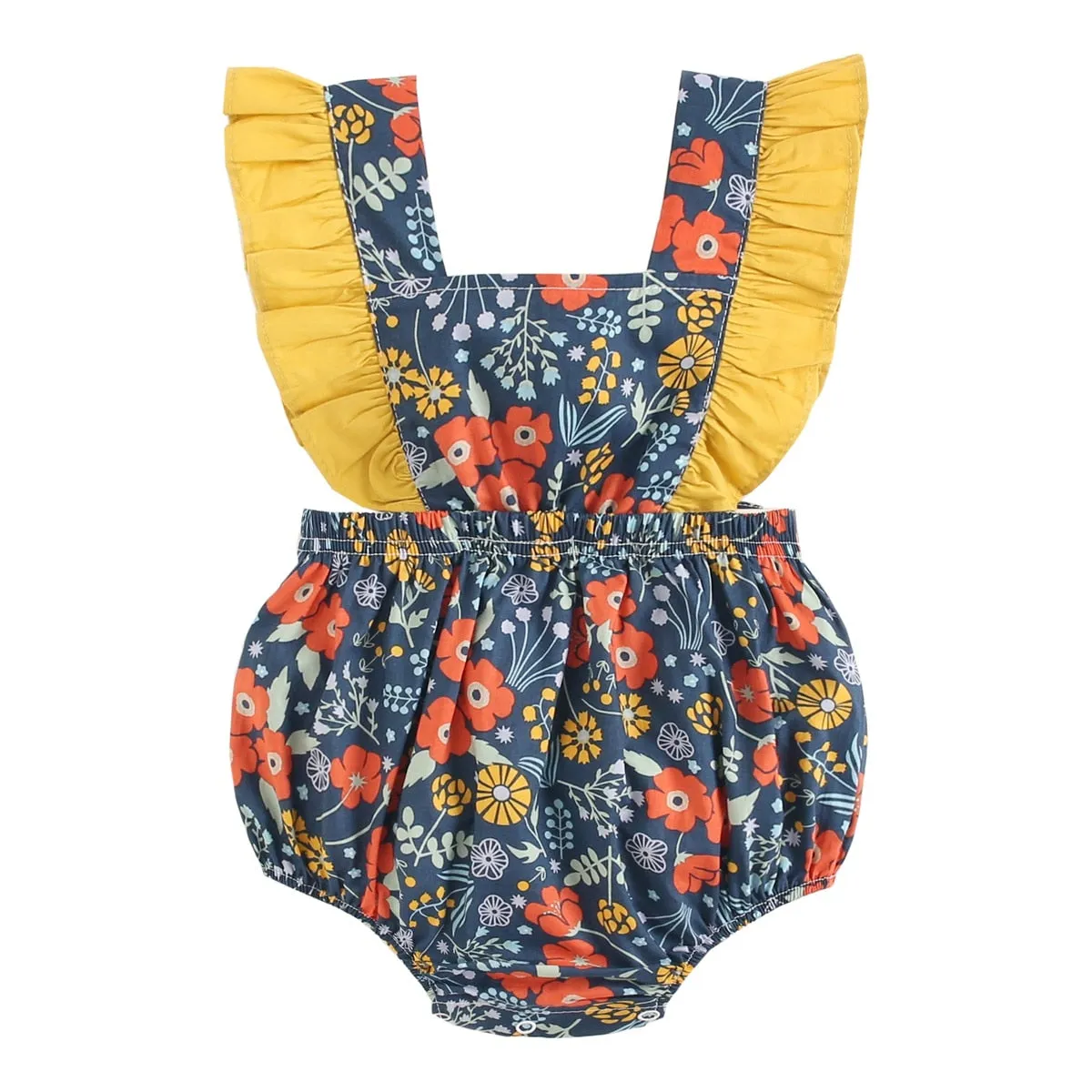 Princess Baby Girls' Floral Romper