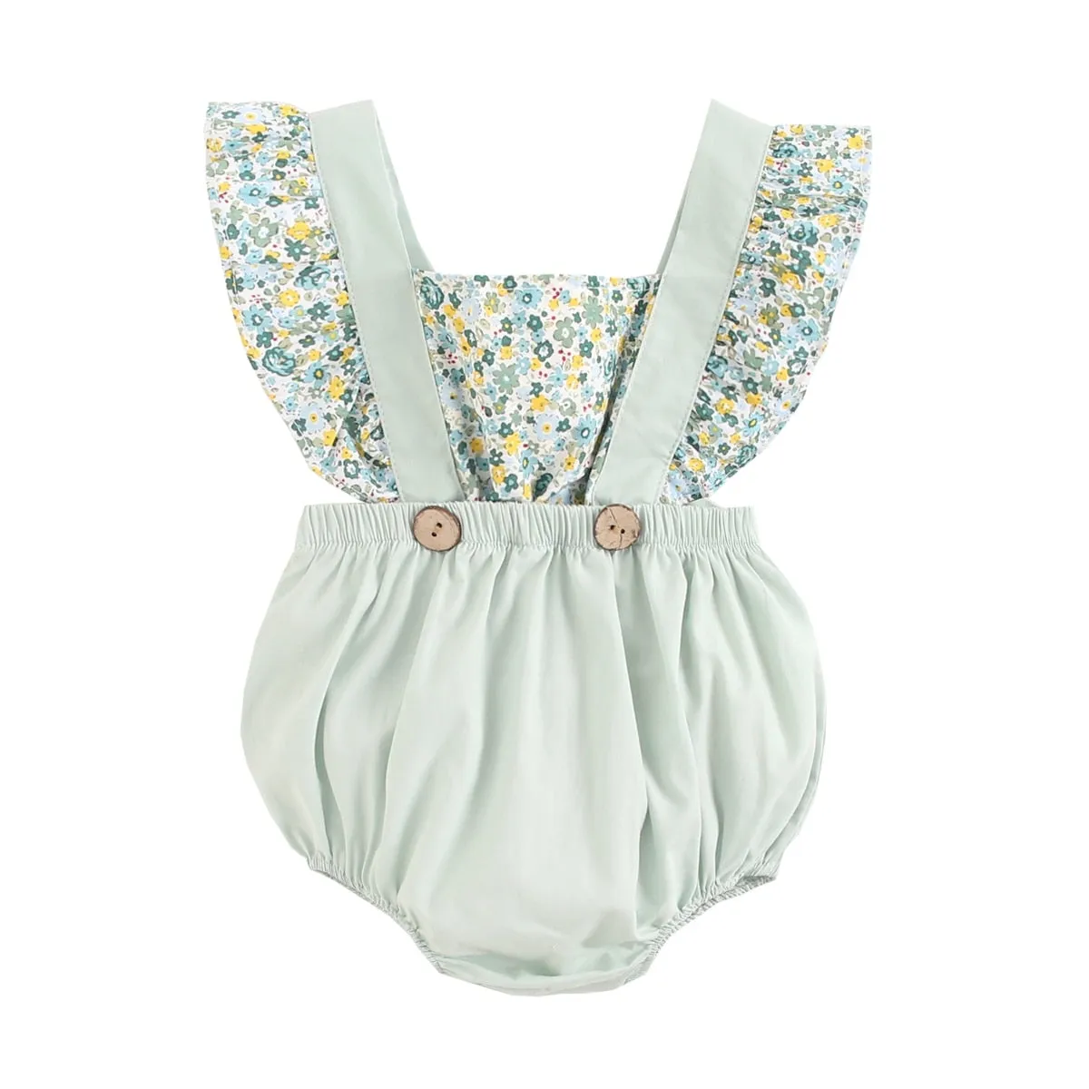 Princess Baby Girls' Floral Romper