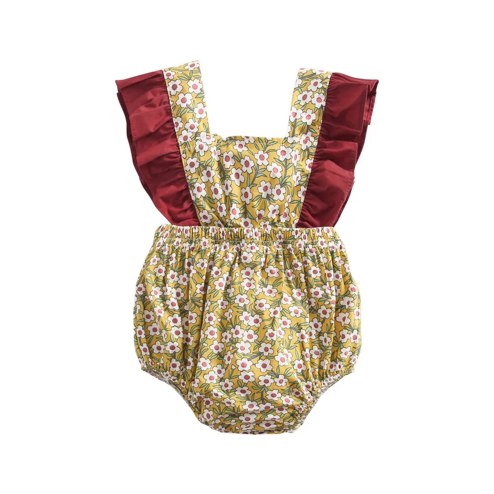 Princess Baby Girls' Floral Romper