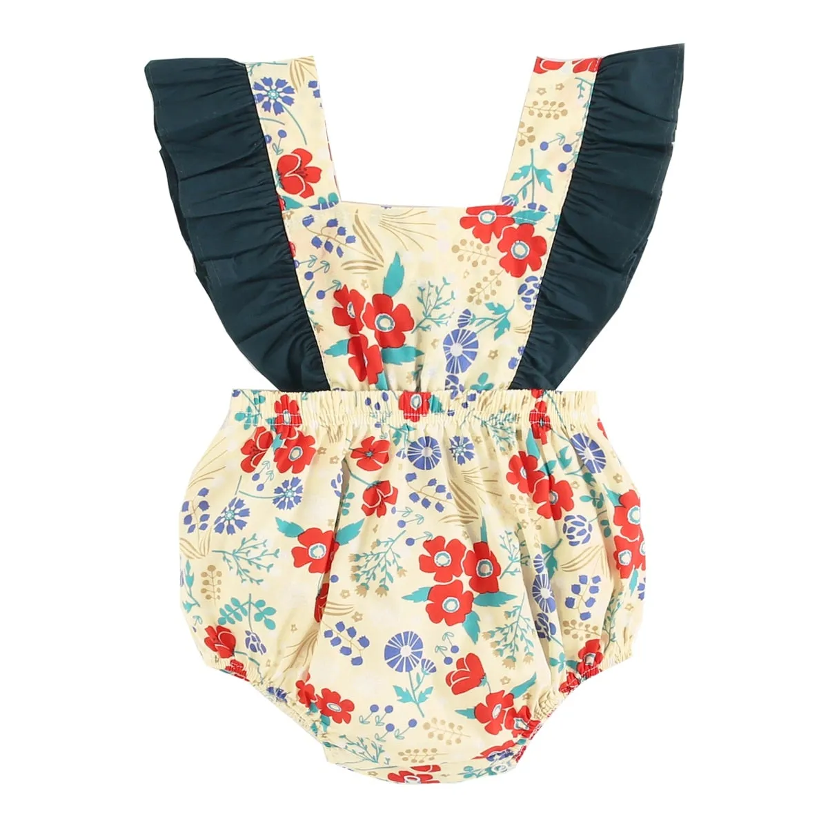 Princess Baby Girls' Floral Romper