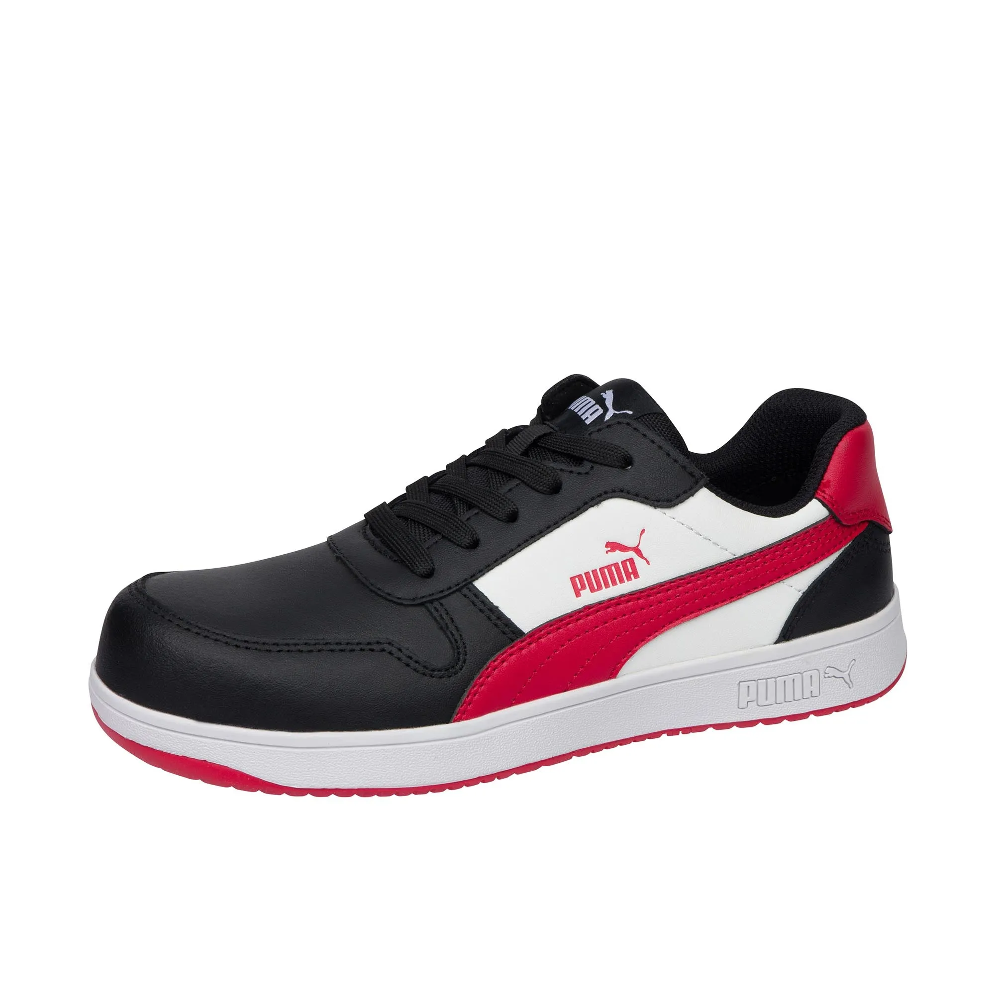 Puma Safety Womens Frontcourt Low Composite Toe Black White Red