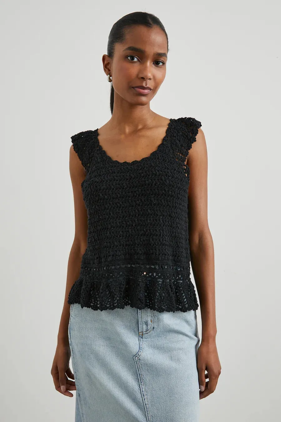 Rails Hattie Sleeveless Knit Top black