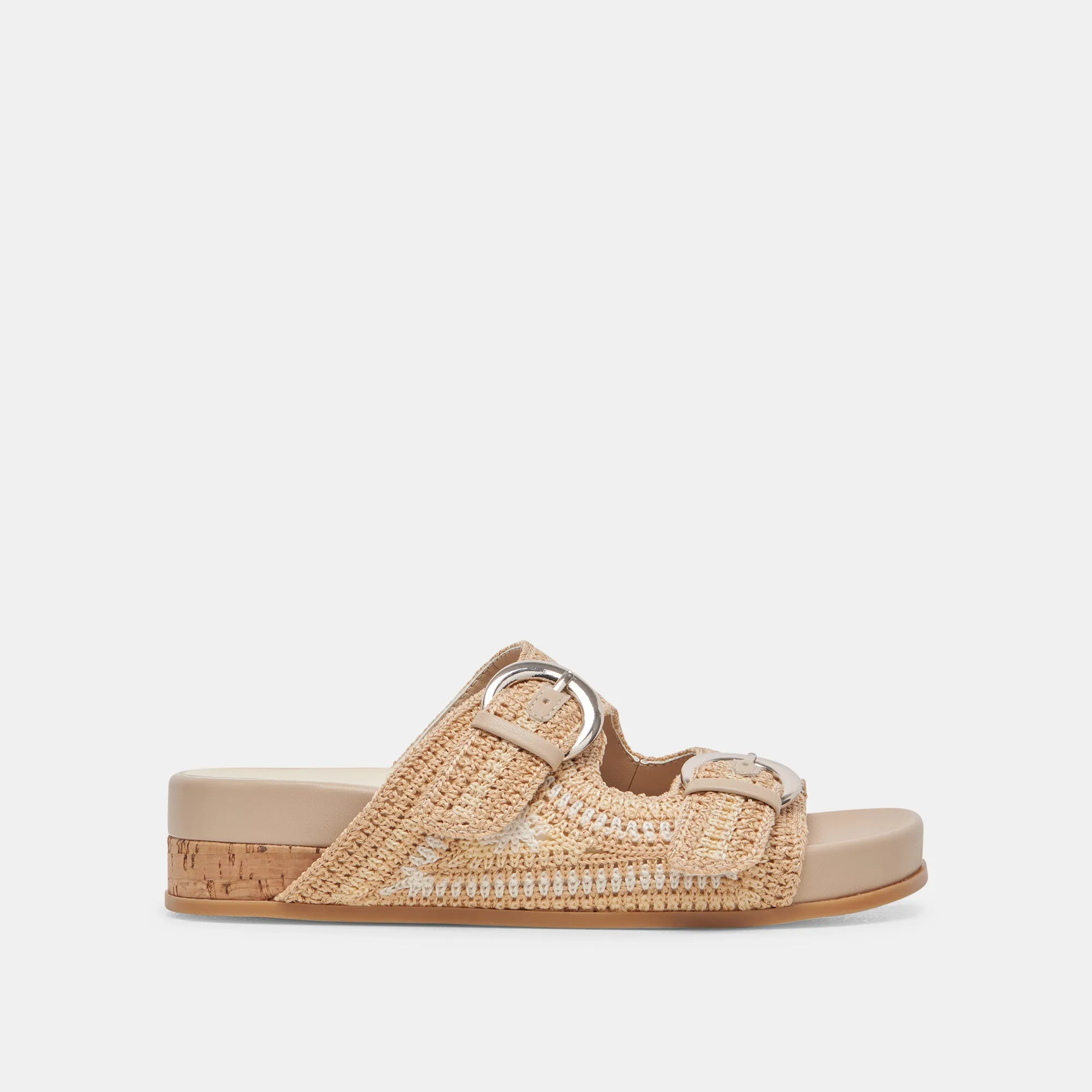 RALLI SANDALS NATURAL MULTI KNIT