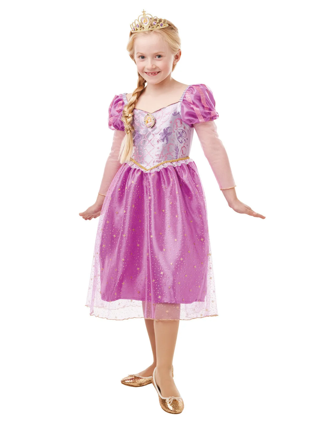 Rapunzel Glitter & Sparkle Costume for Kids - Disney Tangled