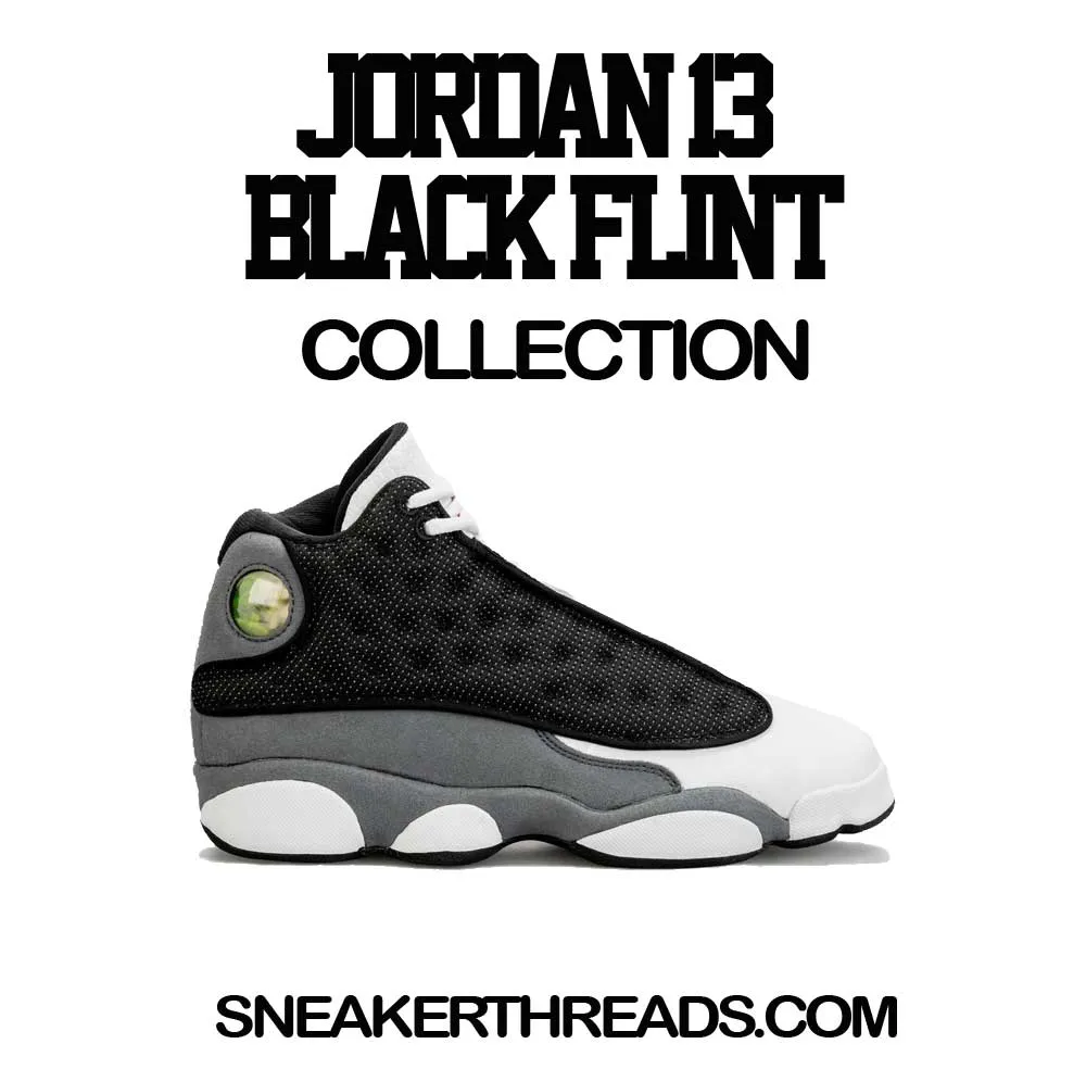 Retro 13 Black Flint Shirt - DPE Gods - Charcoal