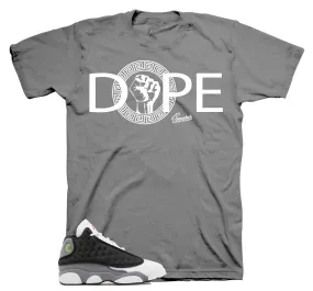 Retro 13 Black Flint Shirt - DPE Gods - Charcoal