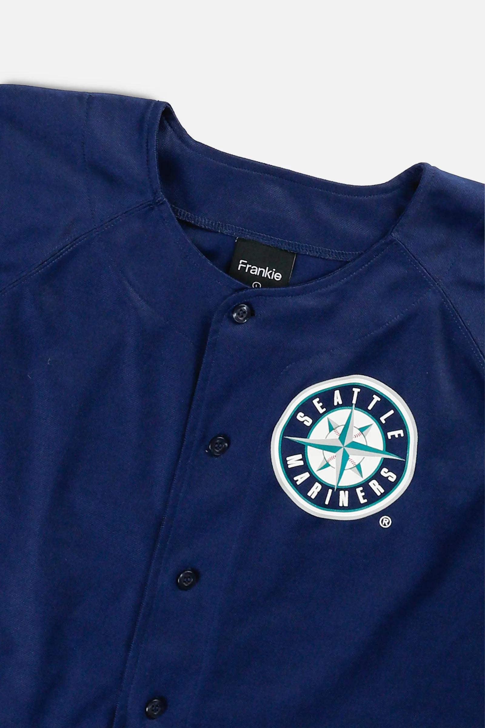 Rework Crop Seattle Mariners MLB Jersey - L