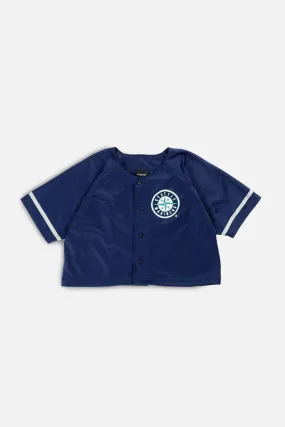 Rework Crop Seattle Mariners MLB Jersey - L