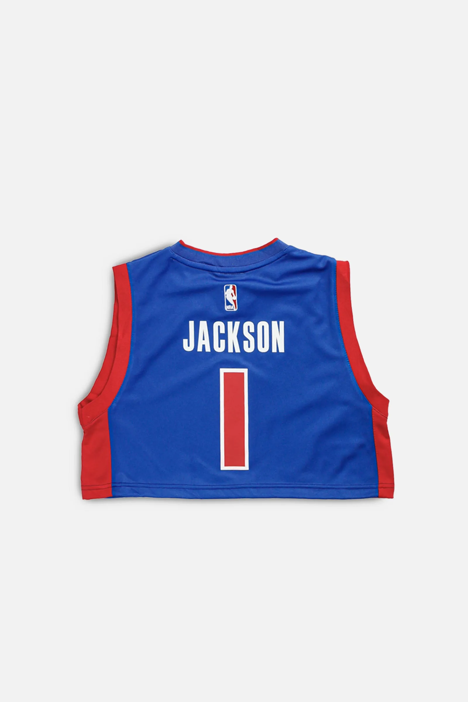 Rework Detroit Pistons NBA Crop Jersey - M