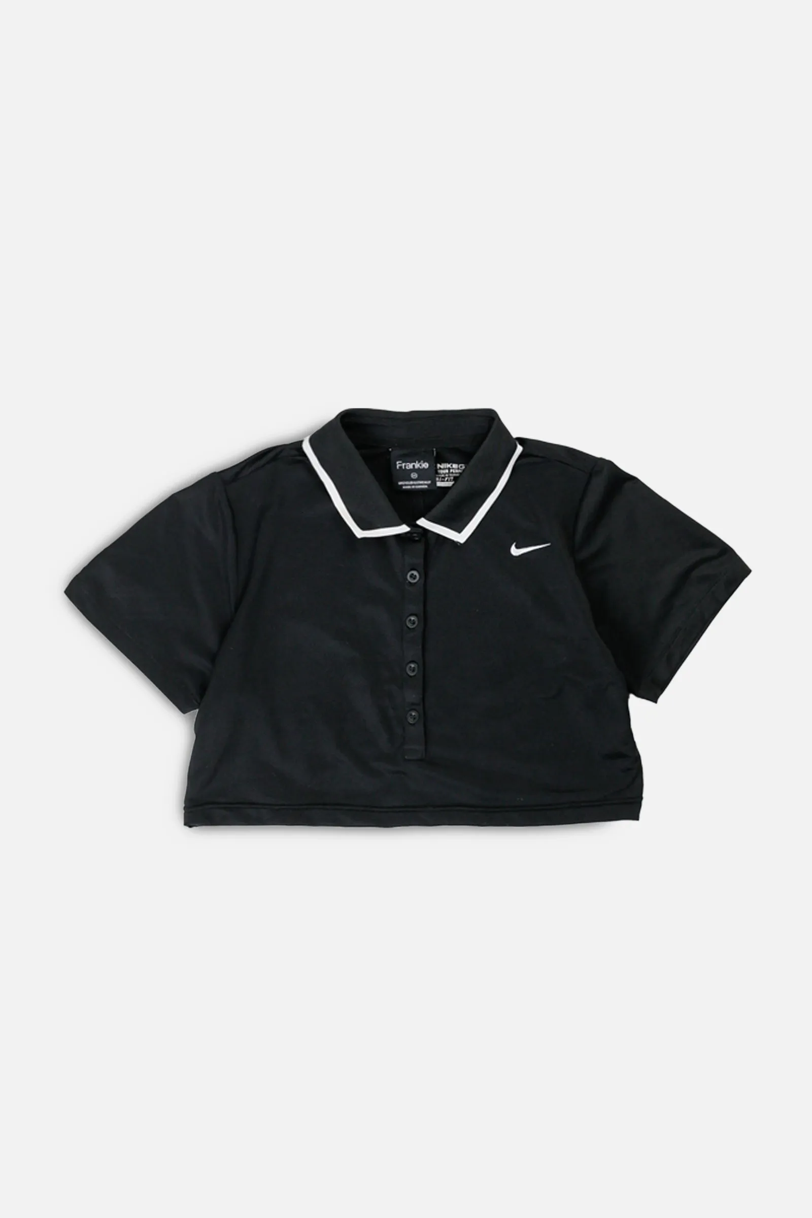 Rework Nike Crop Collared Tee - XS