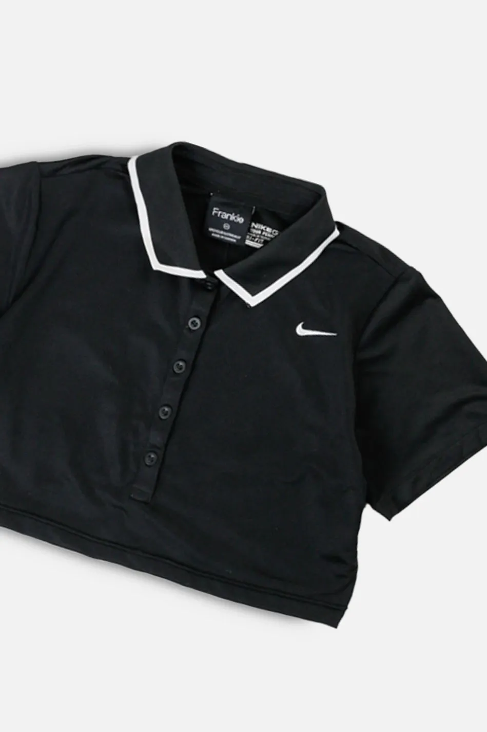 Rework Nike Crop Collared Tee - XS