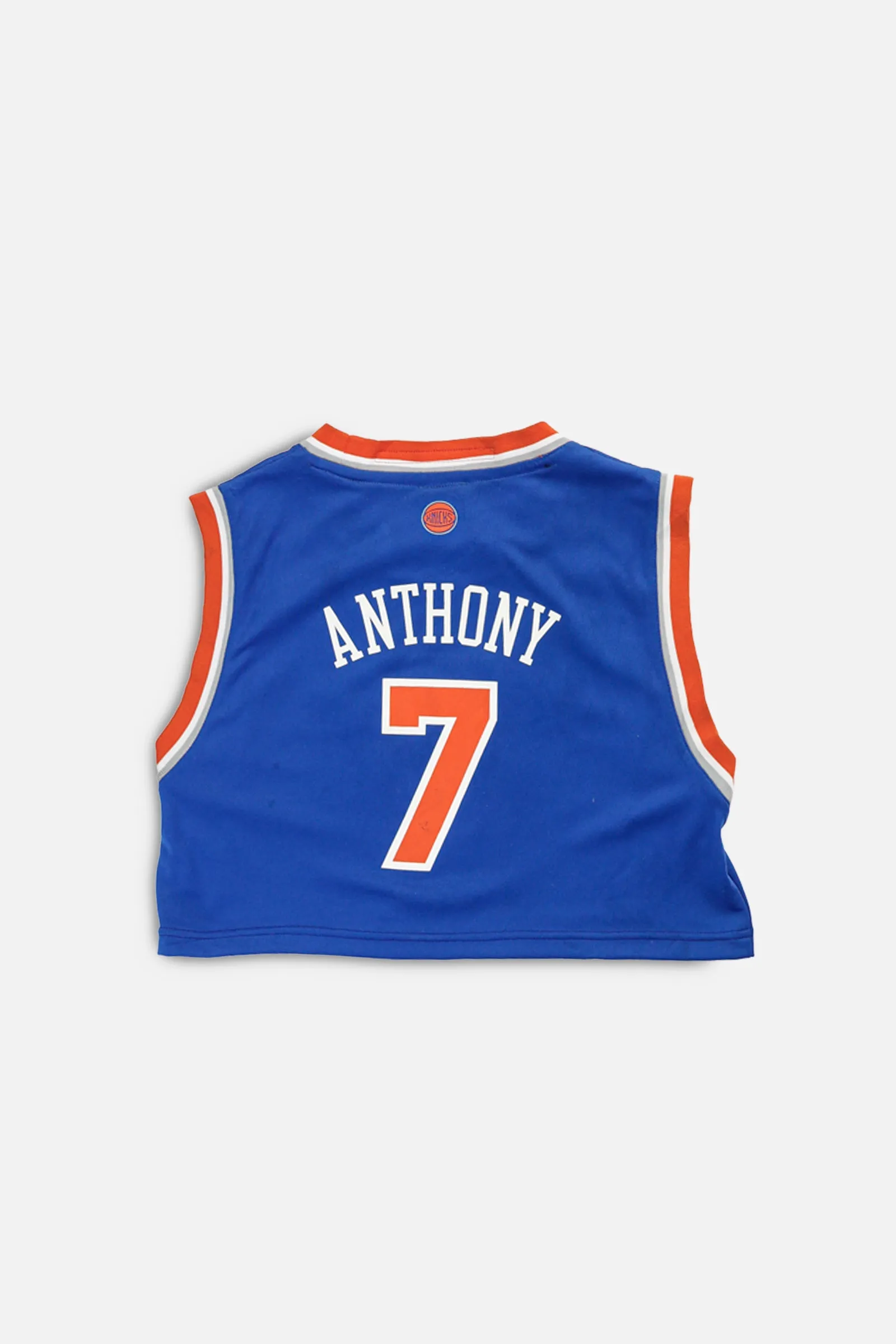 Rework NY Knicks NBA Crop Jersey - M