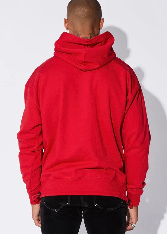 RtA Oversized Cherry Red Logo Hoodie