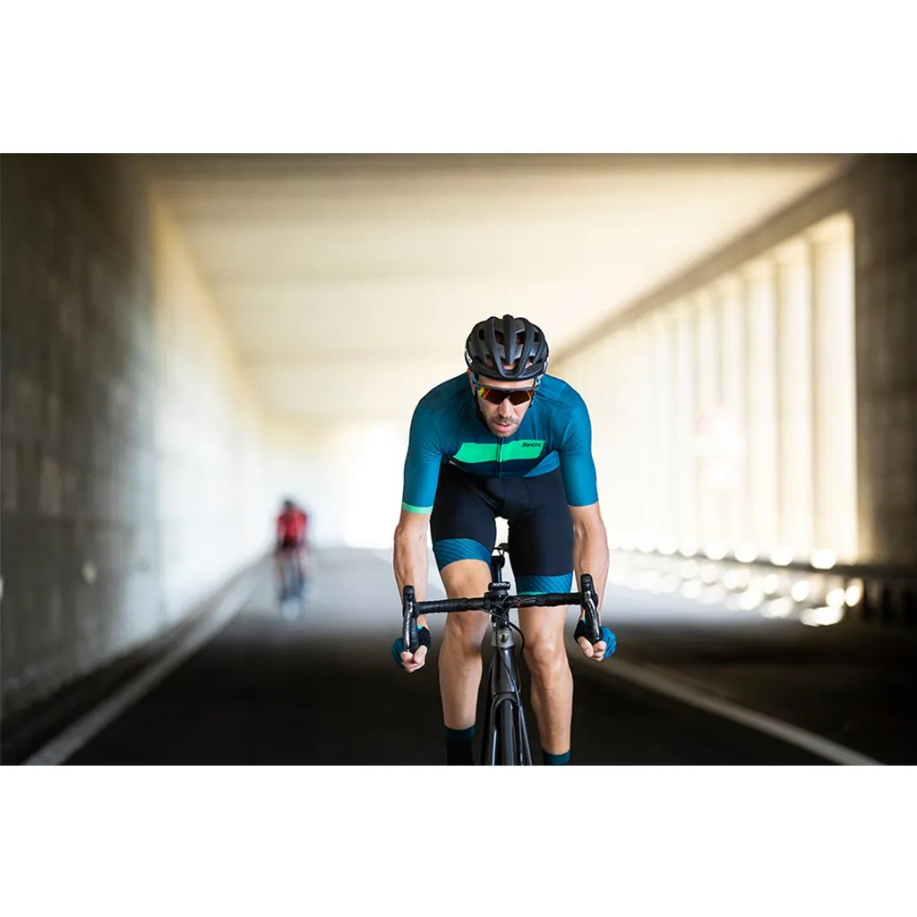 Santini Tono Studio Jersey - Teal