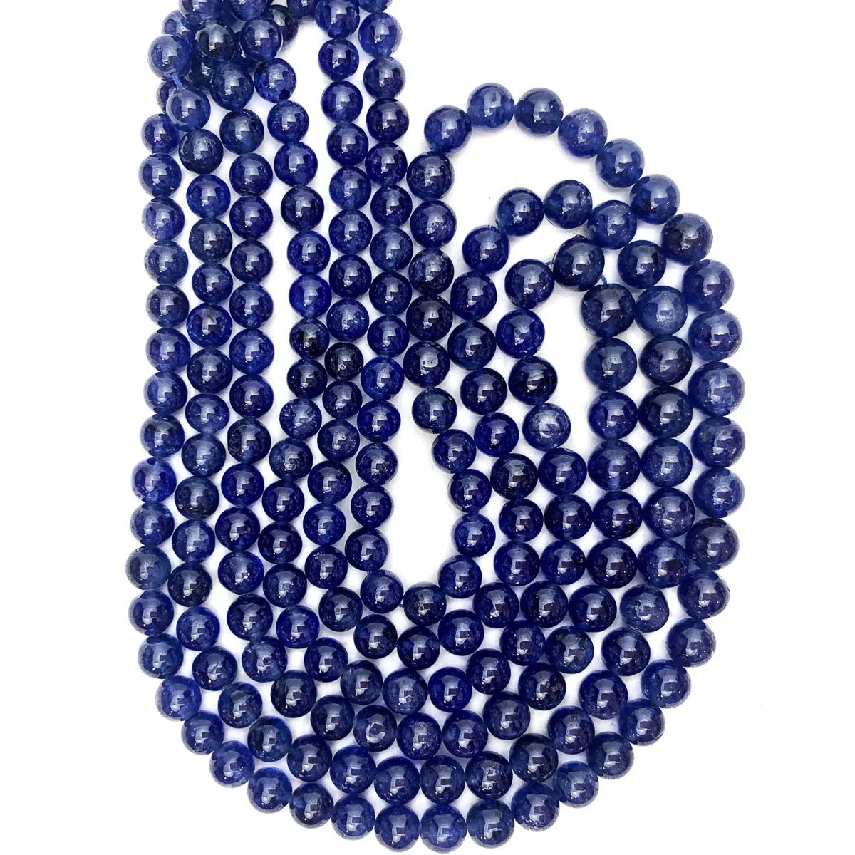 Sapphire Graduated Smooth Round Strands