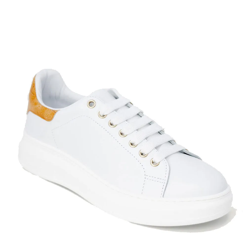 Scarpe Donna 1A Classe Alviero Martini Sneakers in Pelle Bianca 0700