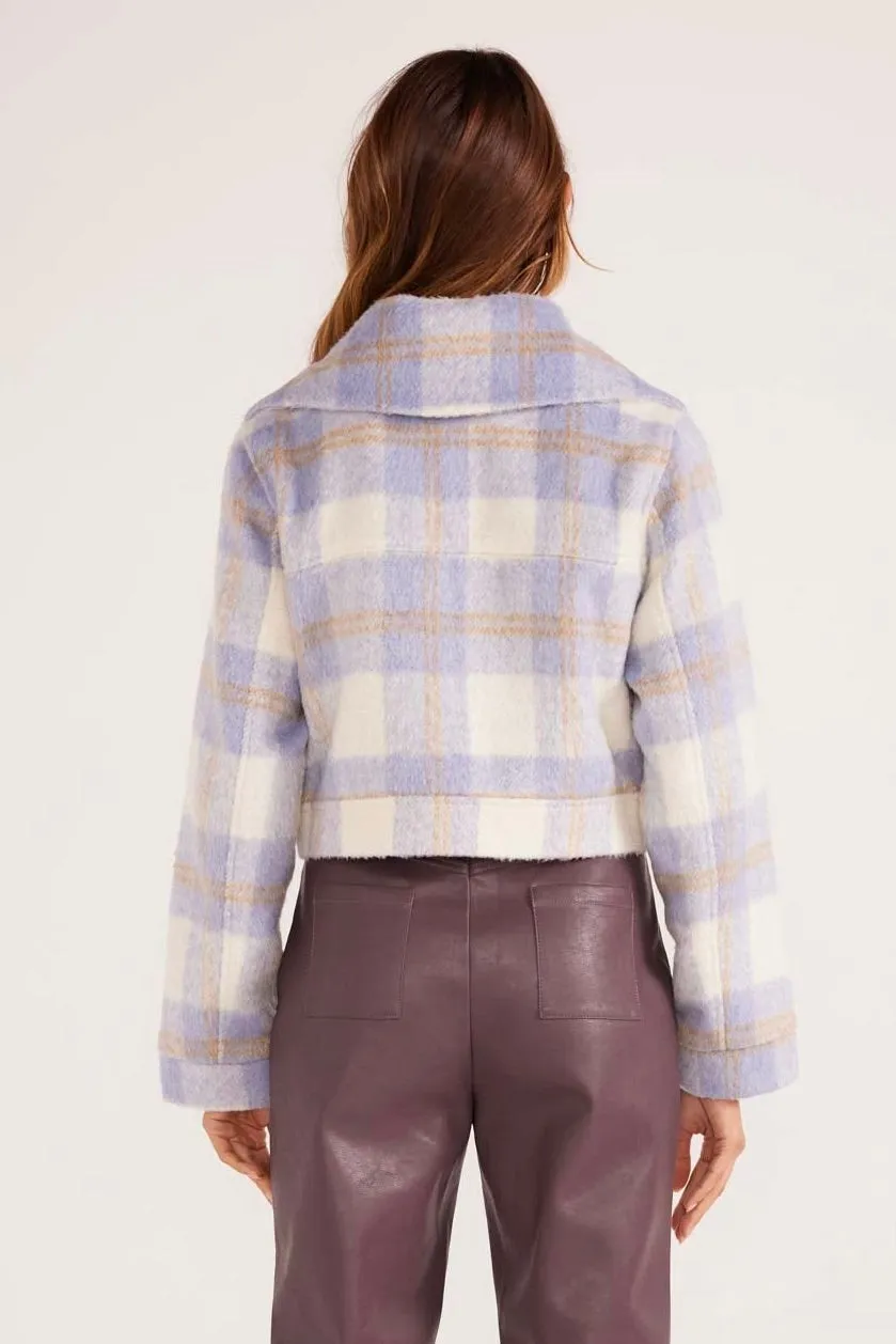 Sheridan Blue Check Cropped Jacket